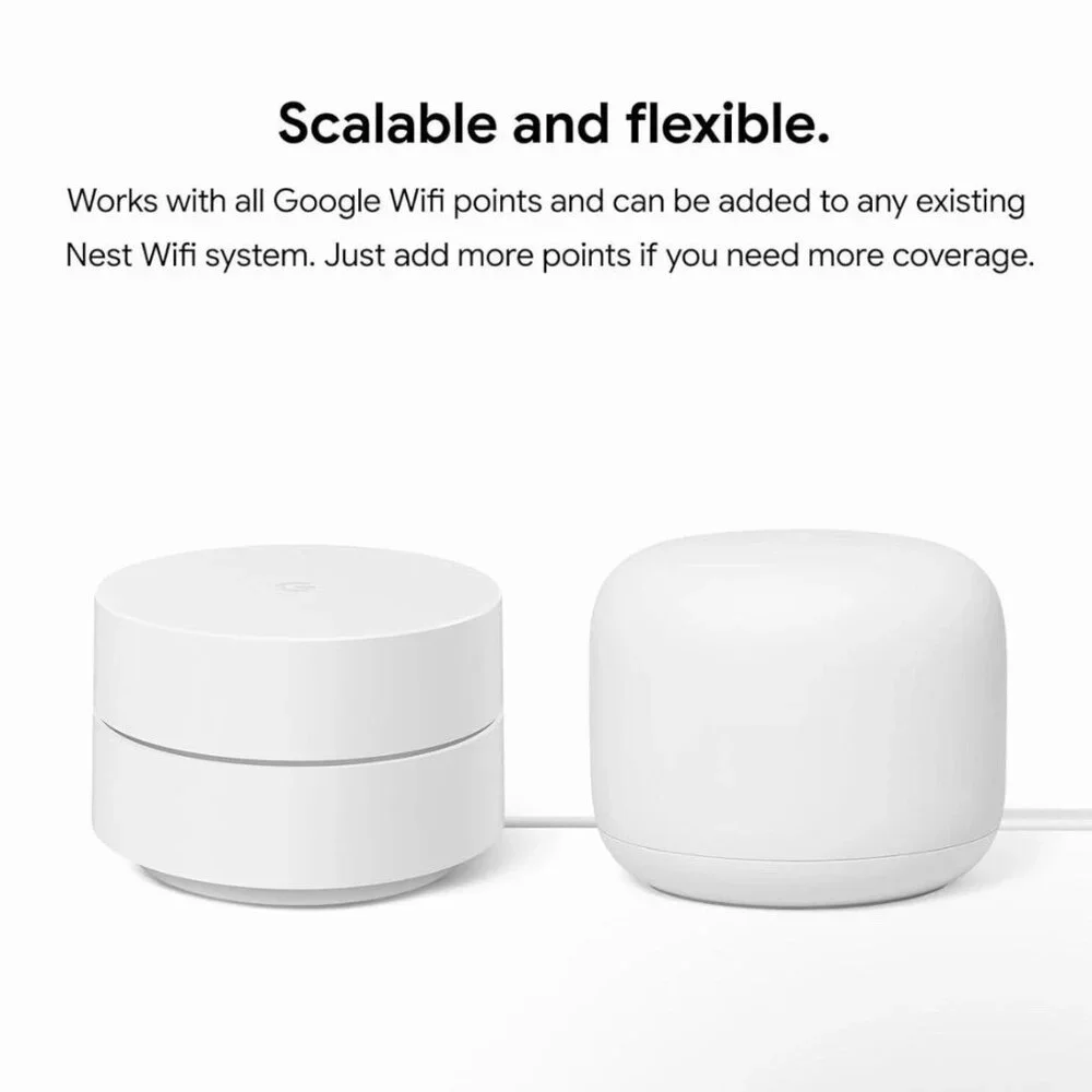 Google WiFi Point AC1200 2.4 GHz Router GA02430-US Wi-Fi Snow White Sealed NEW